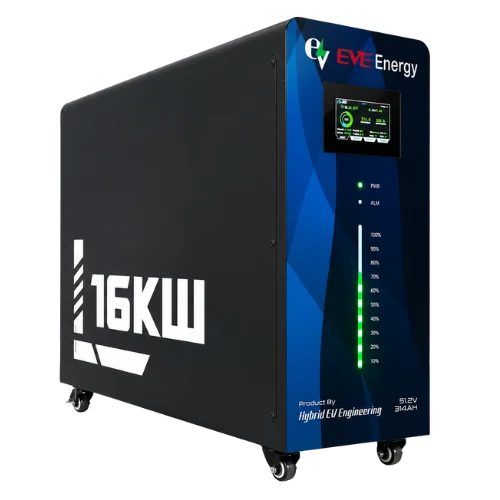16KW 51.2V - 314Ah Lithium Solar Battery | 5120Wh EVE Cells | LCD + Bluetooth - Image 2